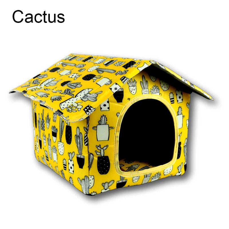 Cozy Outdoor Cat Villa Shelter – Ultimate Comfort for Outdoor Adventures