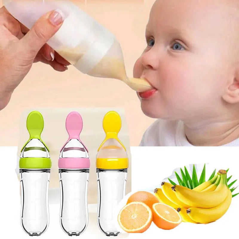 Baby Squeeze Feeding Spoon Bottle