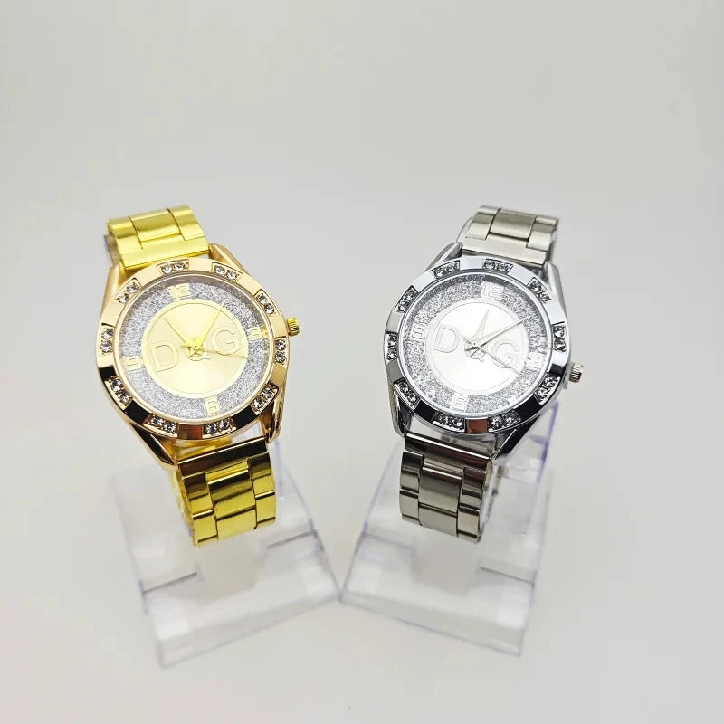 Elegant Crystal Quartz Ladies Timepiece – Luxe Edition