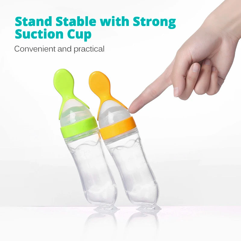 Baby Squeeze Feeding Spoon Bottle