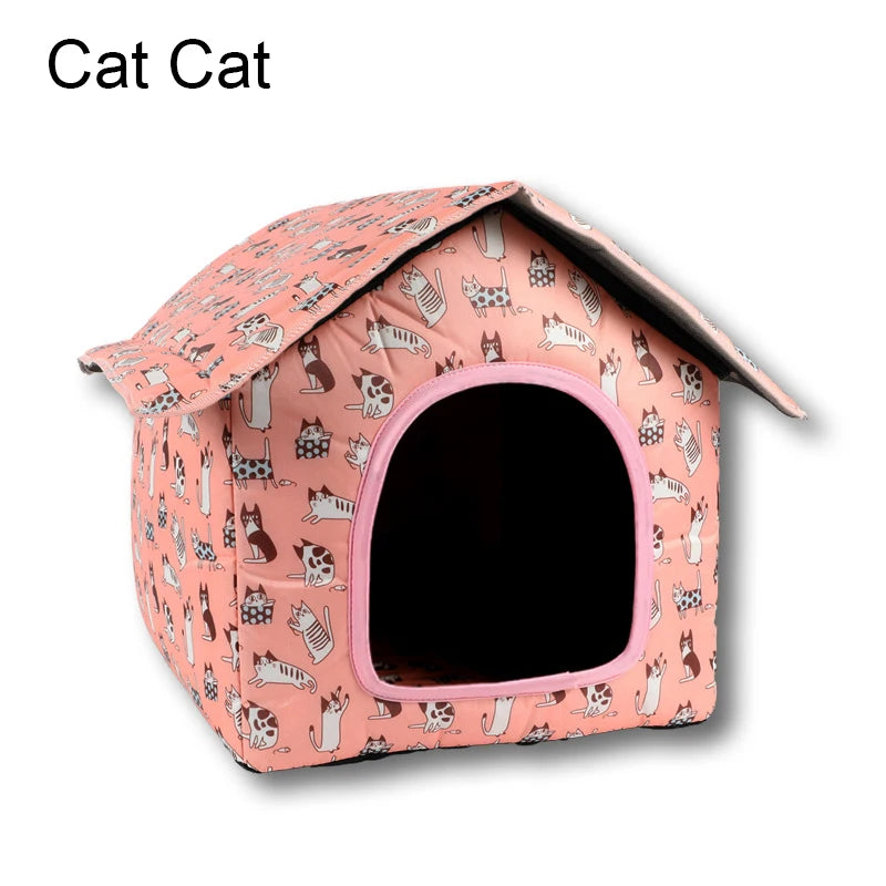 Cozy Outdoor Cat Villa Shelter – Ultimate Comfort for Outdoor Adventures