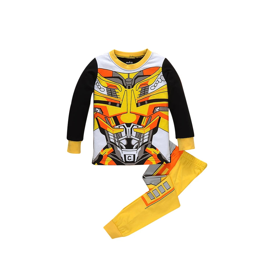 Kids' Cartoon Pyjamas Set | Spiderman & Hulk Collection | Boys & Girls Long Sleeve Sleepwear 2-7T