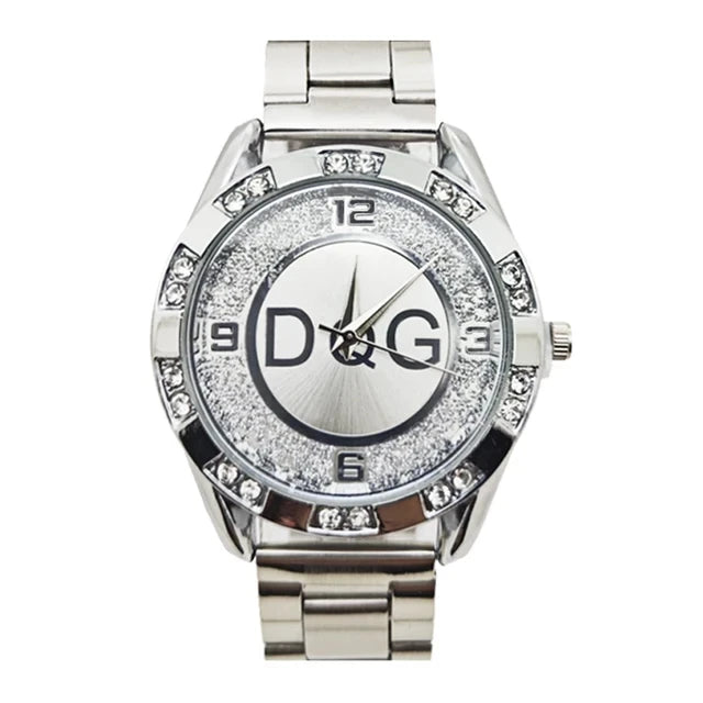 Elegant Crystal Quartz Ladies Timepiece – Luxe Edition