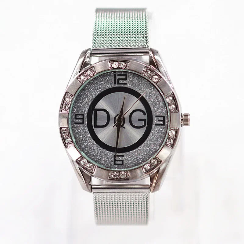 Elegant Crystal Quartz Ladies Timepiece – Luxe Edition