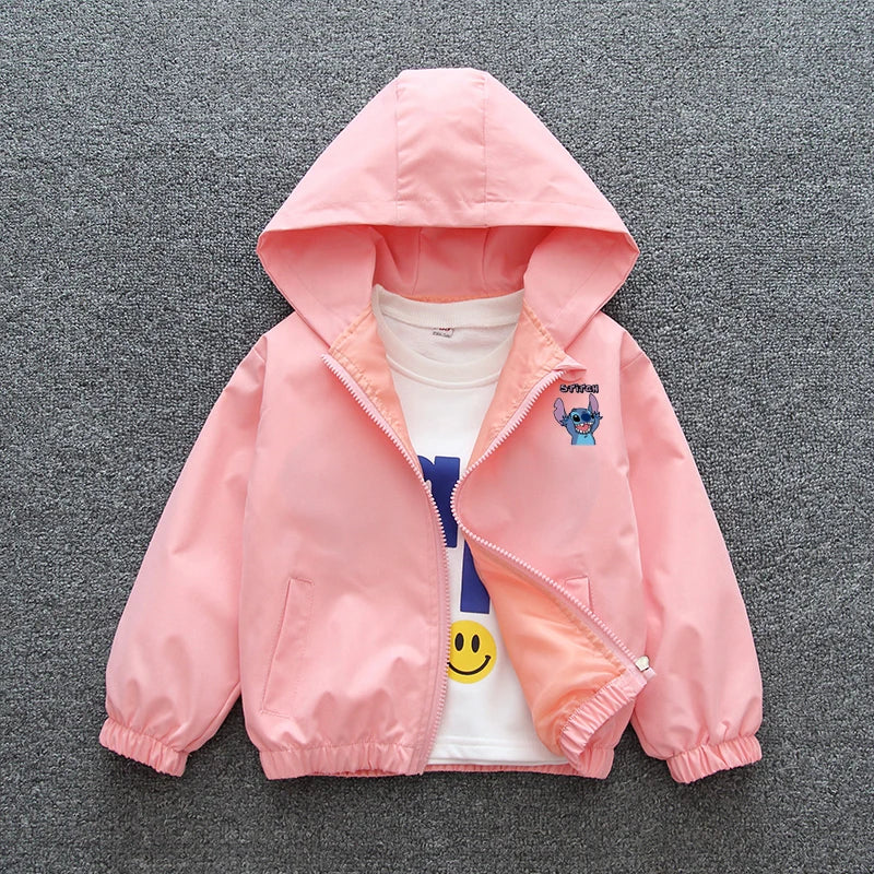 Cartoon Hooded Kids Jacket by MINISO