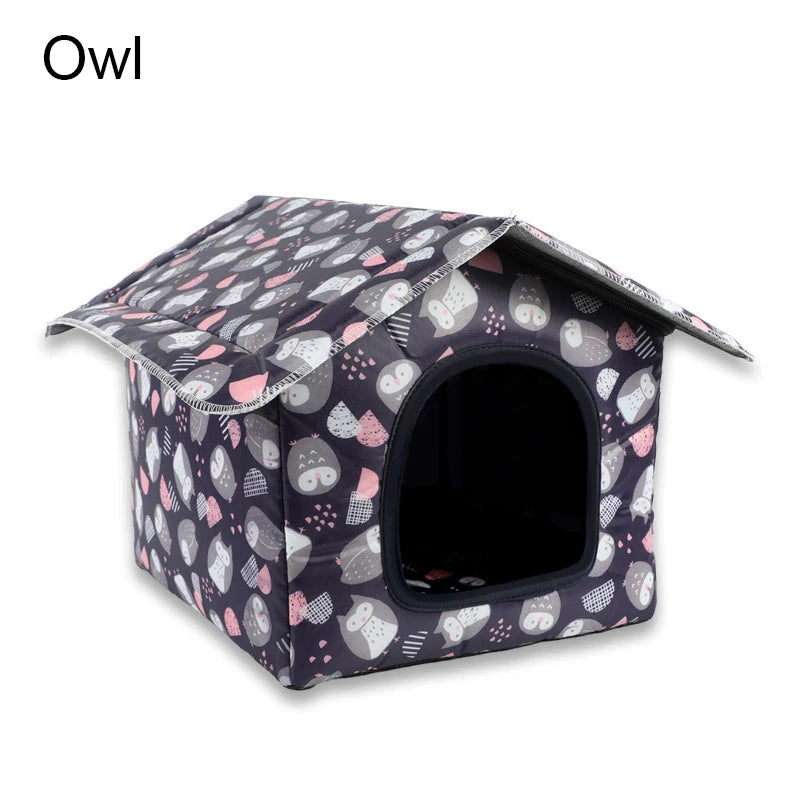 Cozy Outdoor Cat Villa Shelter – Ultimate Comfort for Outdoor Adventures