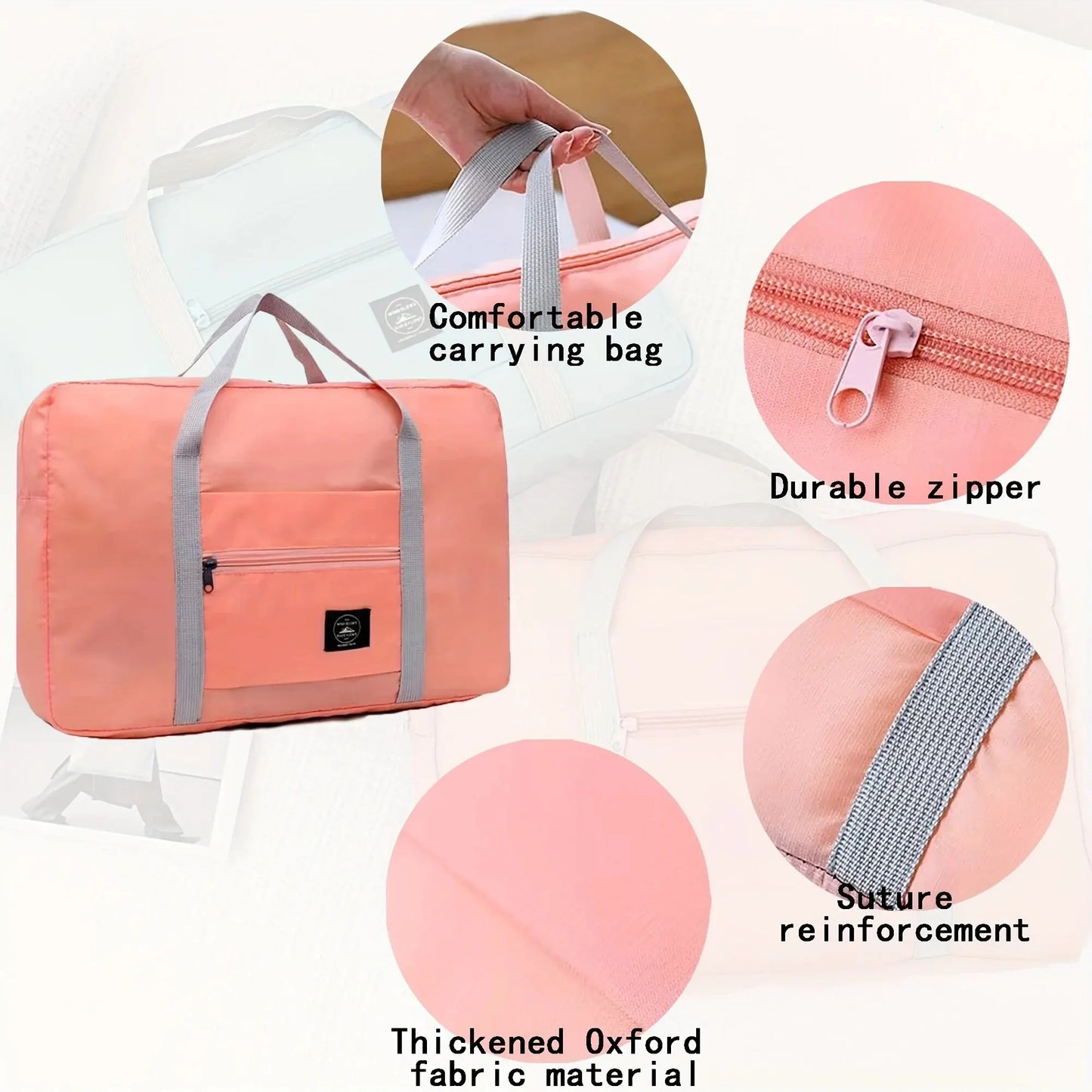 SkyBound Foldable Travel Duffel Bag – Lightweight, Durable, and Ready for Adventure