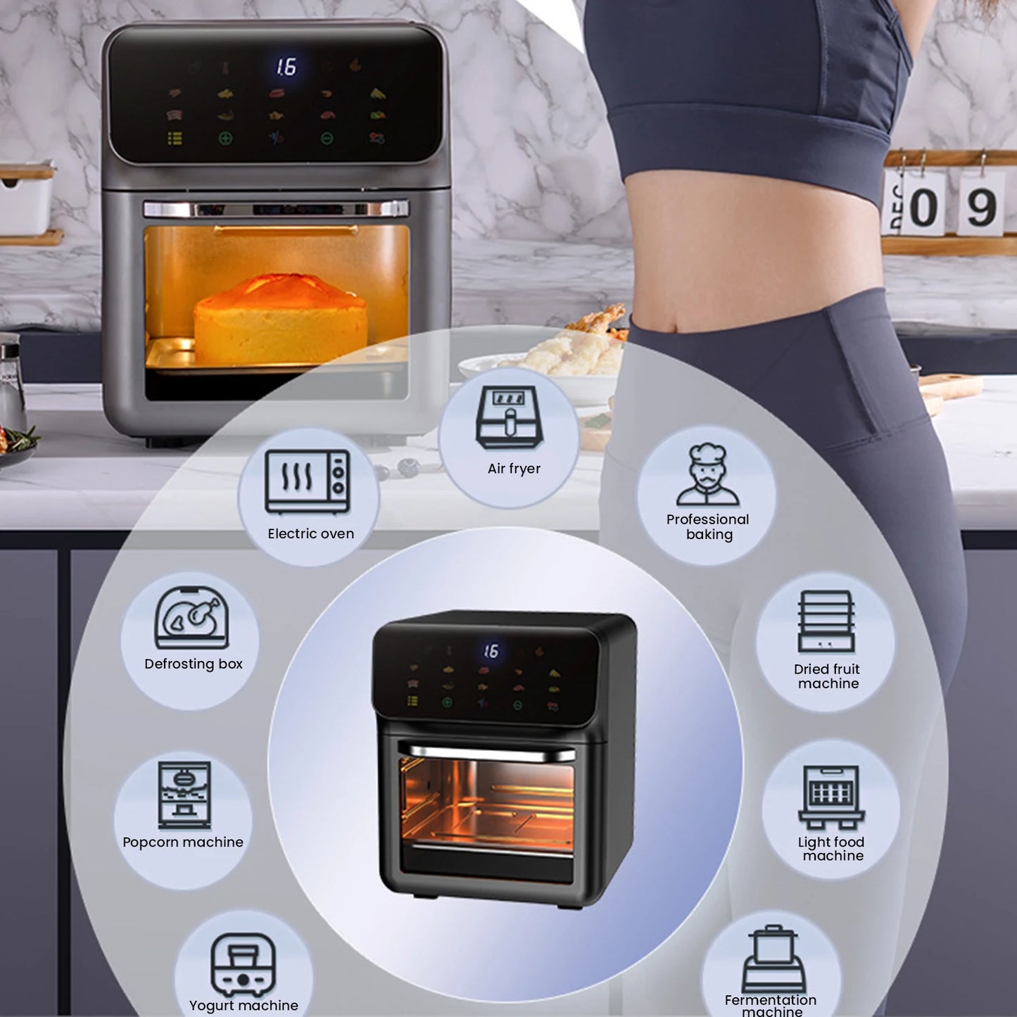 EasyCook Oil-Free Air Fryer - Healthy Cooking Made Effortless