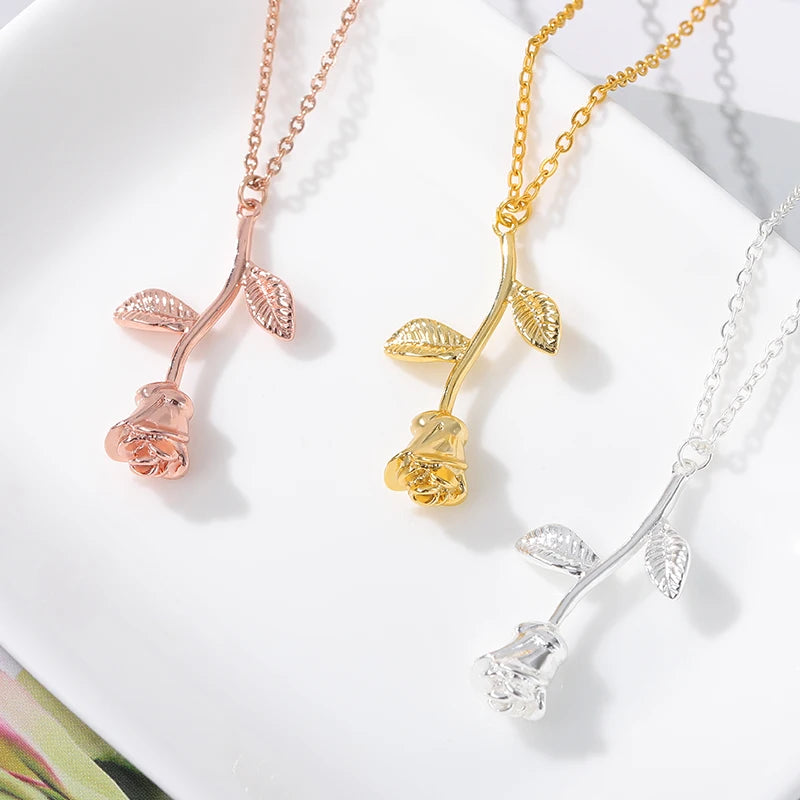 Enchanted Rose Necklace Charm