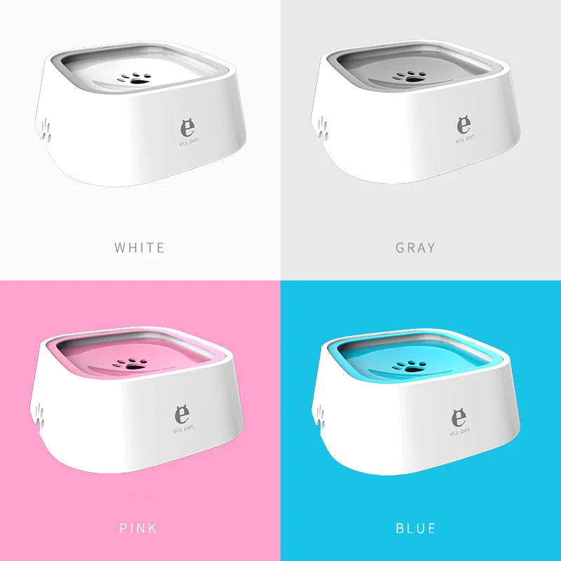 Non-Spill Floating Dog Water Bowl - Anti-Overflow Plastic Cat & Dog Drinking Dispenser