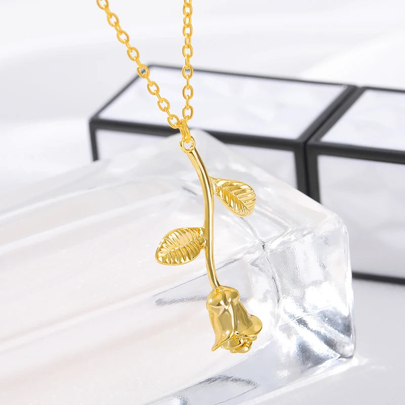 Enchanted Rose Necklace Charm