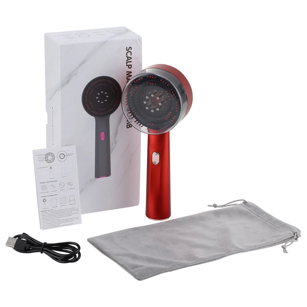 Electric Red Light Massage Comb | Hair Growth & Scalp Care Solution