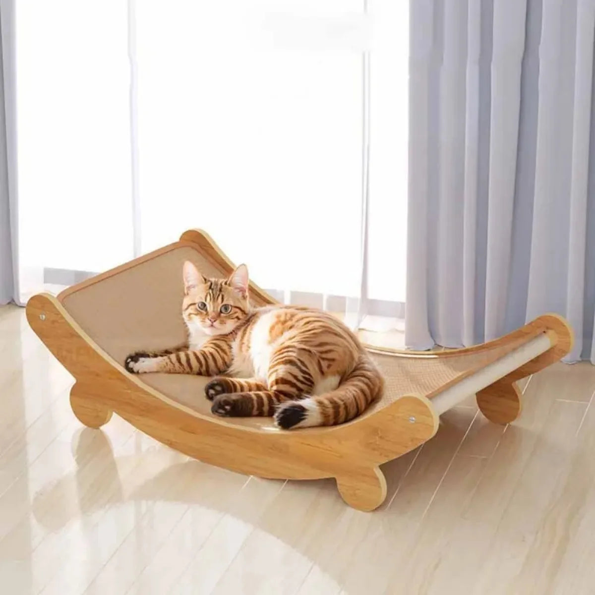 Purrfect Wooden Cat Lounge