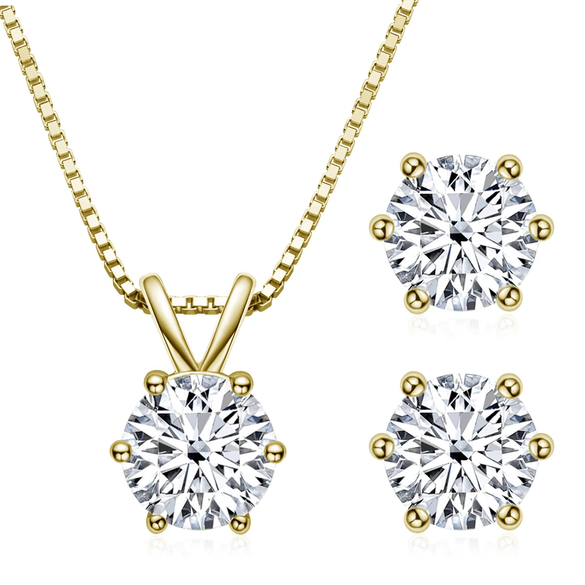 Moissanite Sparkle Jewelry Set – Brilliant Elegance for Every Occasion