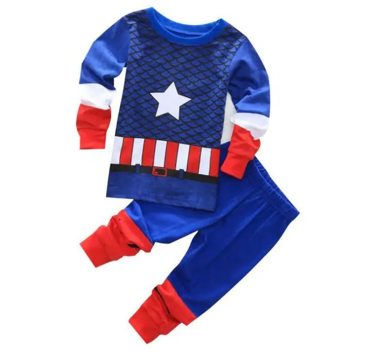 Kids' Cartoon Pyjamas Set | Spiderman & Hulk Collection | Boys & Girls Long Sleeve Sleepwear 2-7T