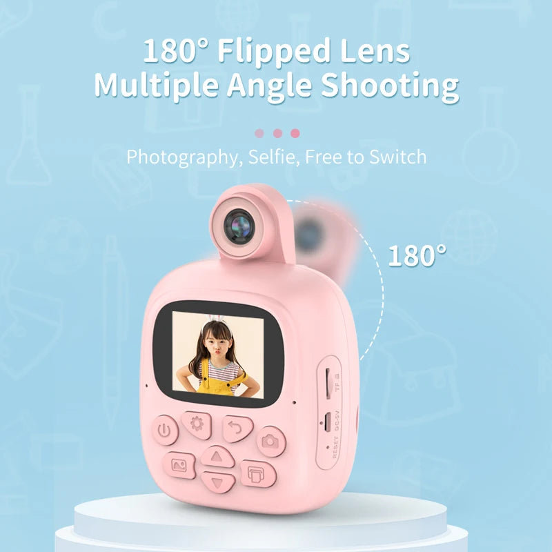 Instant Print Kids Camera - Fun & Easy-to-Use Digital Camera for Kids with Instant Photo Printing