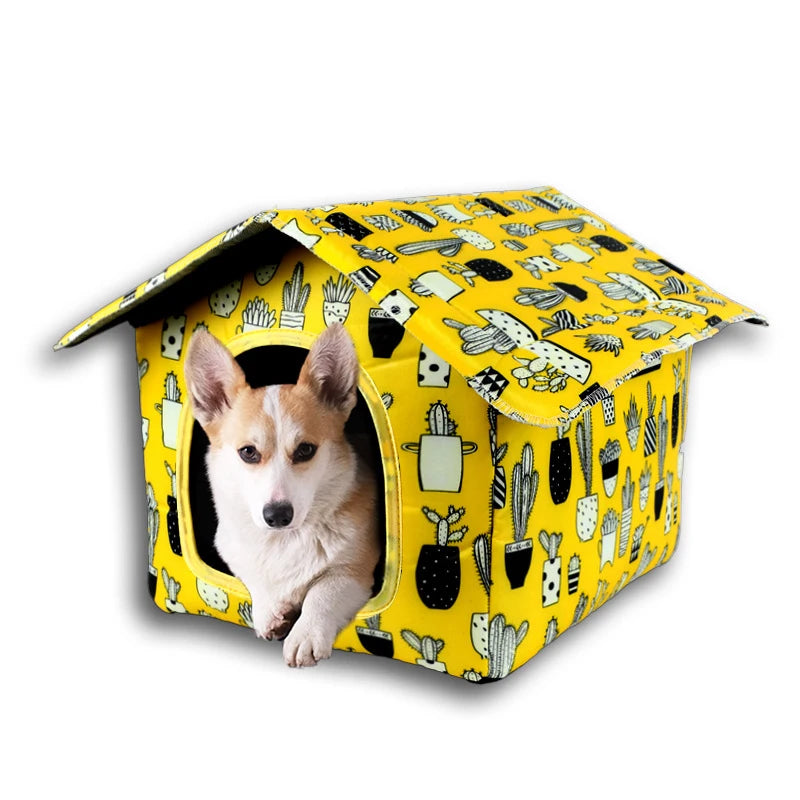 Cozy Outdoor Cat Villa Shelter – Ultimate Comfort for Outdoor Adventures