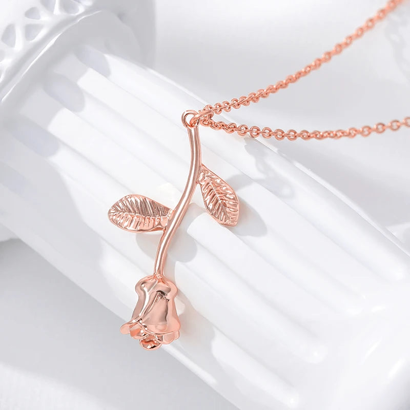Enchanted Rose Necklace Charm