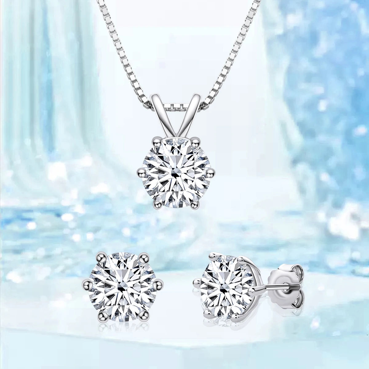 Moissanite Sparkle Jewelry Set – Brilliant Elegance for Every Occasion