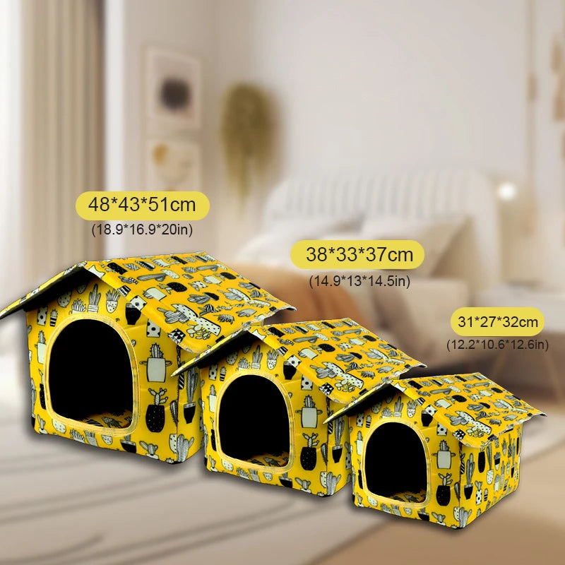 Cozy Outdoor Cat Villa Shelter – Ultimate Comfort for Outdoor Adventures