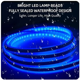 150cm LED Car Hood Decorative Daytime Running Light - 12V DRL Ambient Lamp with Scan Start
