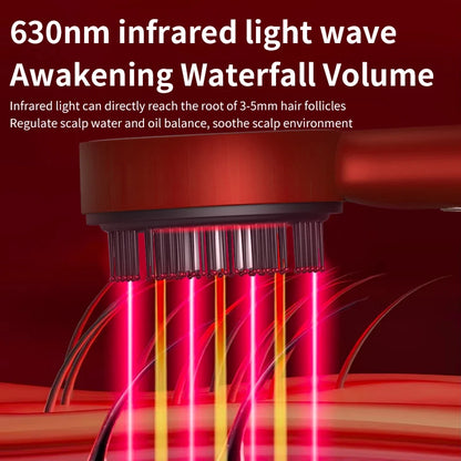 Electric Red Light Massage Comb | Hair Growth & Scalp Care Solution