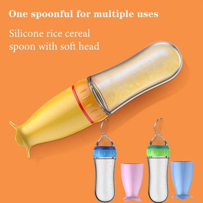 Baby Squeeze Feeding Spoon Bottle