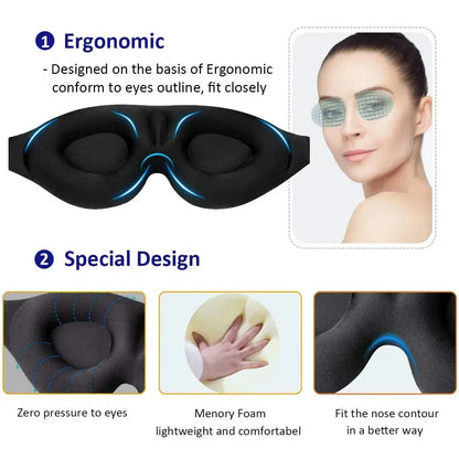Dreamlight 3S 3D Eye Mask | Sleep Aid for Men & Women | Portable Light-Blocking Comfort