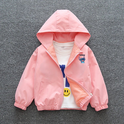 Cartoon Hooded Kids Jacket by MINISO