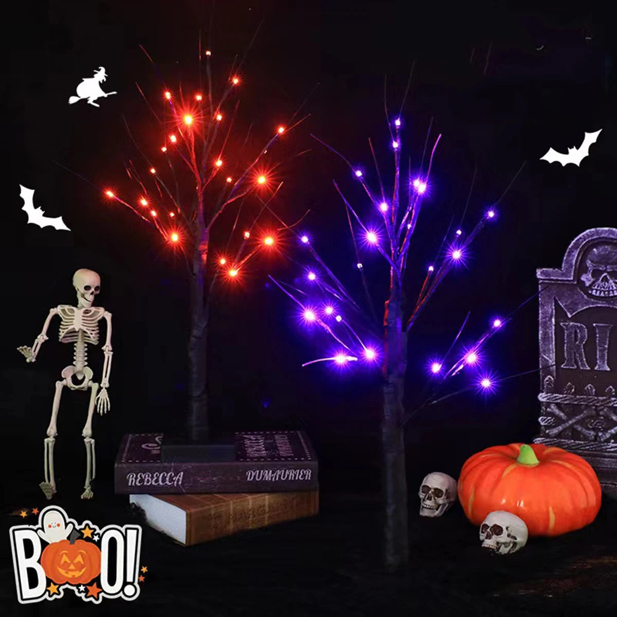 Spooky Glow Birch Tree Lamp