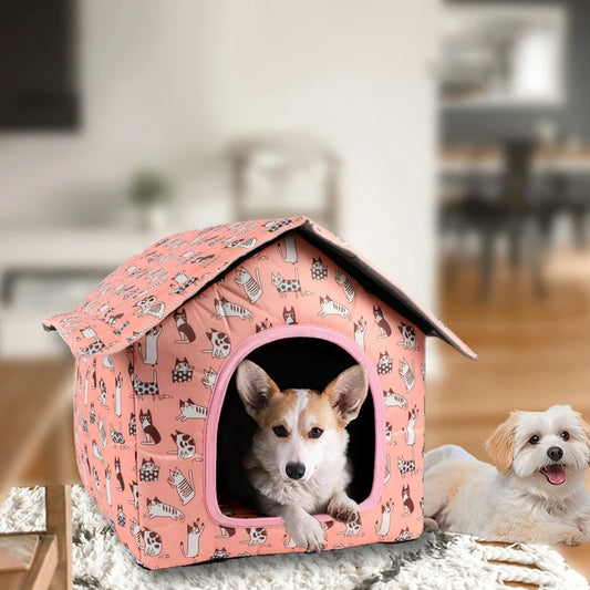Cozy Outdoor Cat Villa Shelter – Ultimate Comfort for Outdoor Adventures