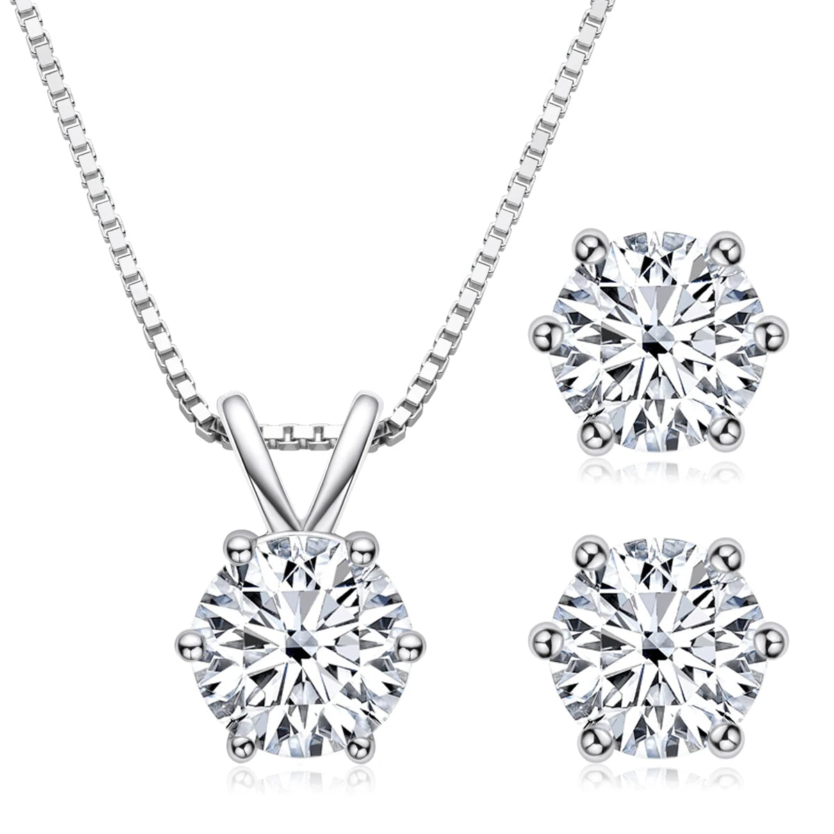 Moissanite Sparkle Jewelry Set – Brilliant Elegance for Every Occasion