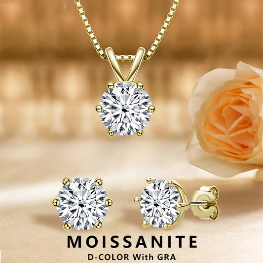 Moissanite Sparkle Jewelry Set – Brilliant Elegance for Every Occasion