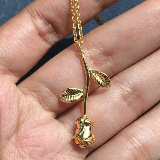 Enchanted Rose Necklace Charm