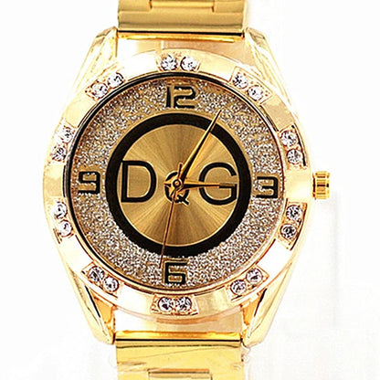 Elegant Crystal Quartz Ladies Timepiece – Luxe Edition
