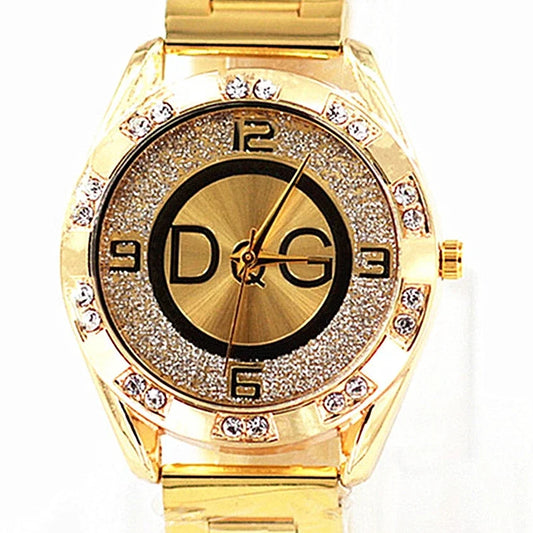Elegant Crystal Quartz Ladies Timepiece – Luxe Edition