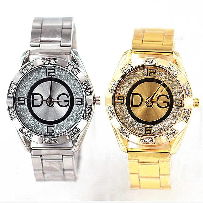 Elegant Crystal Quartz Ladies Timepiece – Luxe Edition