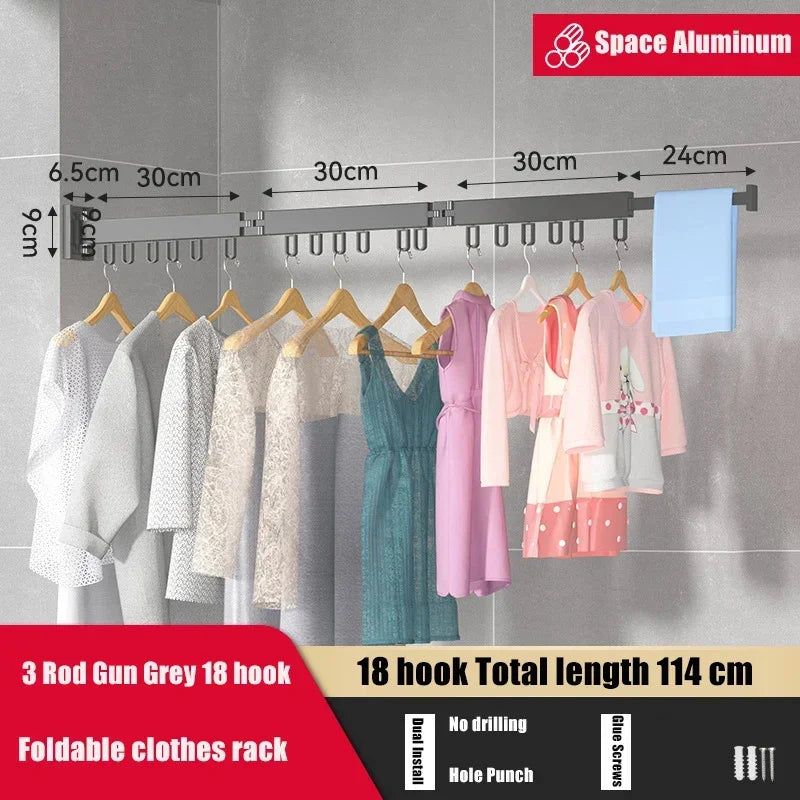 Ultimate Space-Saving Clothes Drying Rack